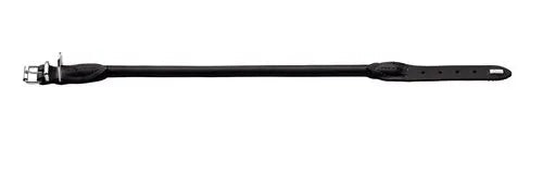 Læder rund halsbånd Elg 51-56 cm 10 mm bred sort