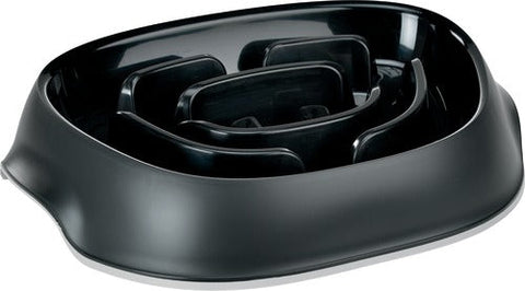 Plastikskål slowfeeder Blacky700 ml sort
