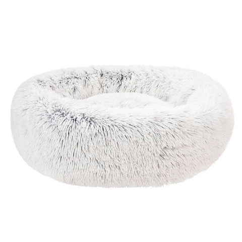 Hundeseng Fluffy L Ø100,5 cm lysegrå