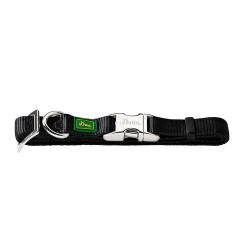 Nylonhalsbånd Alu-Strong Basic L 40-55 cm sort