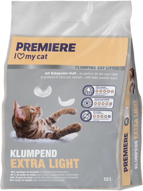 Kattegrus Extra Light klumpende 12 l