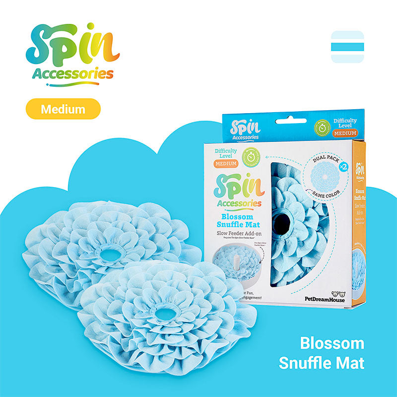 Blossom Snuffle Mat 23x3 cm 2-pak lyseblå