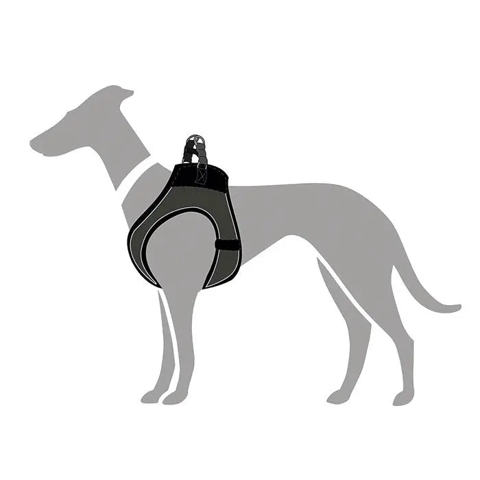 Hunter Hilo Comfort Hundesele hals 42-48cm bryst 46-52cm grå